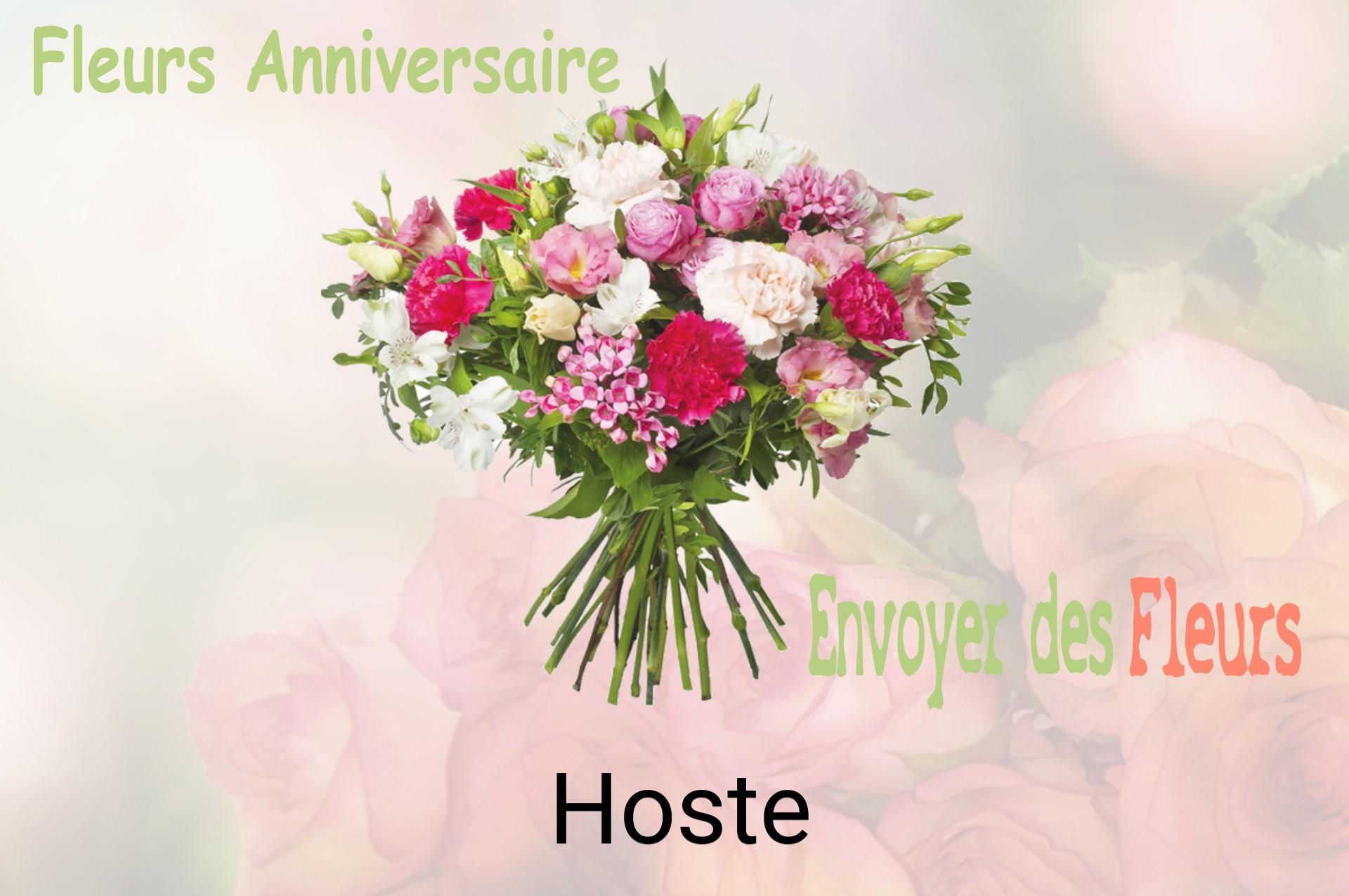 Bouquet de fleurs d’anniversaire livré à Hoste